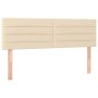 Box spring bed with cream fabric mattress 140x190 cm by vidaXL, Beds and slatted bases - Ref: Foro24-3140134, Price: 406,97 €...