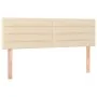 Box spring bed with cream fabric mattress 140x190 cm by vidaXL, Beds and slatted bases - Ref: Foro24-3140134, Price: 404,50 €...