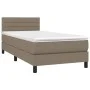 Box spring bed with taupe gray fabric mattress 90x190 cm by vidaXL, Beds and slatted bases - Ref: Foro24-3140101, Price: 300,...