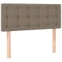 Box spring bed with taupe gray fabric mattress 90x190 cm by vidaXL, Beds and slatted bases - Ref: Foro24-3140341, Price: 307,...