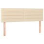 Box spring bed with cream fabric mattress 140x190 cm by vidaXL, Beds and slatted bases - Ref: Foro24-3140694, Price: 413,64 €...