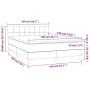 Box spring bed with blue fabric mattress 140x190 cm by vidaXL, Beds and slatted bases - Ref: Foro24-3140615, Price: 444,88 €,...