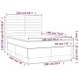 Box spring bed with blue fabric mattress 140x190 cm by vidaXL, Beds and slatted bases - Ref: Foro24-3142415, Price: 501,73 €,...