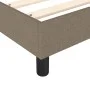 Box spring bed with taupe gray fabric mattress 90x190 cm by vidaXL, Beds and slatted bases - Ref: Foro24-3144041, Price: 282,...