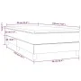 Box spring bed with taupe gray fabric mattress 90x190 cm by vidaXL, Beds and slatted bases - Ref: Foro24-3144041, Price: 282,...