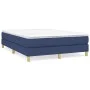 Box spring bed with blue fabric mattress 140x190 cm by vidaXL, Beds and slatted bases - Ref: Foro24-3144173, Price: 394,22 €,...