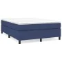Box spring bed with blue fabric mattress 140x190 cm by vidaXL, Beds and slatted bases - Ref: Foro24-3144421, Price: 405,18 €,...