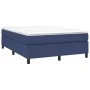 Box spring bed with blue fabric mattress 140x190 cm by vidaXL, Beds and slatted bases - Ref: Foro24-3144421, Price: 405,18 €,...