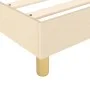 Box spring bed with cream fabric mattress 140x190 cm by vidaXL, Beds and slatted bases - Ref: Foro24-3144519, Price: 384,62 €...