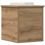 Caja de Almacenamiento Roble artesanal 30 x 35 x 35 cm en Baúles de almacenamiento | Comprar online en Foro24