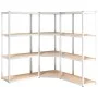 Regal 4 Ebenen 3 Einheiten Stahlsperrholz silber von vidaXL, Industrieregale - Ref: Foro24-3154144, Preis: 126,03 €, Rabatt: %