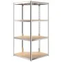 Regal 4 Ebenen 3 Einheiten Stahlsperrholz silber von vidaXL, Industrieregale - Ref: Foro24-3154144, Preis: 126,03 €, Rabatt: %