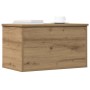 Caja de Almacenamiento Roble artesanal 60 x 35 x 35 cm en Baúles de almacenamiento | Comprar online en Foro24