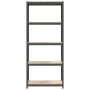 Shelving 5 levels 4 units anthracite gray steel and plywood by vidaXL, Industrial shelving - Ref: Foro24-3154160, Price: 169,...