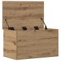 Caja de Almacenamiento Roble artesanal 60 x 35 x 35 cm en Baúles de almacenamiento | Comprar online en Foro24