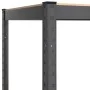 Shelving 5 levels 4 units anthracite gray steel and plywood by vidaXL, Industrial shelving - Ref: Foro24-3154160, Price: 169,...