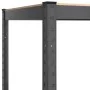 Shelving 5 levels 2 units anthracite gray steel and plywood by vidaXL, Industrial shelving - Ref: Foro24-3154159, Price: 117,...