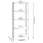 Regal 5 Ebenen, 2 Einheiten, anthrazitgrauer Stahl und Sperrholz von vidaXL, Industrieregale - Ref: Foro24-3154159, Preis: 12...