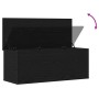 Caja de Almacenamiento Roble negro 90 x 35 x 35 cm