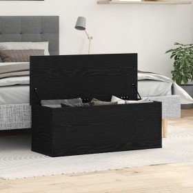 Caja de Almacenamiento Roble Negro 102 x 35 x 35 cm en Baúles de almacenamiento | Comprar online en Foro24