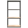 Regal mit 4 Ebenen 5 Stück Stahl und anthrazitgrau furniert von vidaXL, Industrieregale - Ref: Foro24-3154154, Preis: 217,99 ...