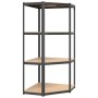 Regal mit 4 Ebenen 5 Stück Stahl und anthrazitgrau furniert von vidaXL, Industrieregale - Ref: Foro24-3154154, Preis: 217,99 ...