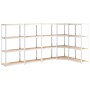 Shelving 4 levels 5 units steel plywood silver by vidaXL, Industrial shelving - Ref: Foro24-3154146, Price: 207,42 €, Discoun...