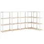 Shelving 4 levels 5 units steel plywood silver by vidaXL, Industrial shelving - Ref: Foro24-3154146, Price: 202,90 €, Discoun...