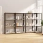 Regal mit 4 Ebenen, 4 Stück, Stahl und anthrazitgrau furniert von vidaXL, Industrieregale - Ref: Foro24-3154142, Preis: 151,8...