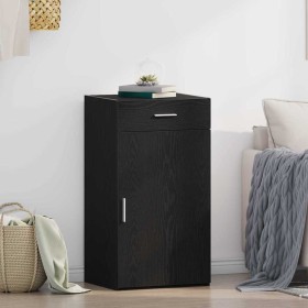 Vitrina Roble negro 50 x 42.5 x 93 cm Madera contrachapada en Aparadores | Comprar online en Foro24