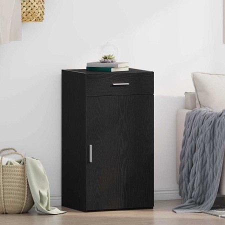 Vitrina Roble negro 50 x 42.5 x 93 cm Madera contrachapada