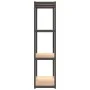 4-level shelving unit, 4 units, steel and anthracite gray plywood by vidaXL, Industrial shelving - Ref: Foro24-3154142, Price...