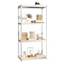 Shelving 4 levels 4 units steel plywood silver by vidaXL, Industrial shelving - Ref: Foro24-3154138, Price: 156,20 €, Discoun...