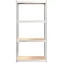 Shelving 4 levels 4 units steel plywood silver by vidaXL, Industrial shelving - Ref: Foro24-3154138, Price: 156,20 €, Discoun...
