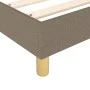 Box spring bed with taupe gray fabric mattress 140x190 cm by vidaXL, Beds and slatted bases - Ref: Foro24-3144171, Price: 390...