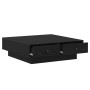 Mesa de Café Roble negro 90 x 90 x 28 cm Madera contrachapada