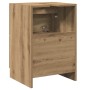 Cabinet de Lavabo con cajón Roble artesanal 40 x 37 x 59 cm