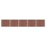 Braunes WPC-Zaunplatten-Set 872 x 146 cm von vidaXL, Zaunpaneele - Ref: Foro24-3070454, Preis: 1,00 €, Rabatt: %