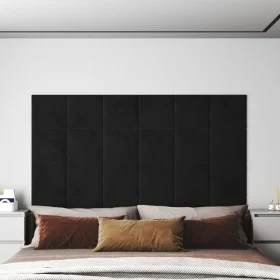 Wandpaneele 12 Stück schwarzer Samt 30x30 cm 1,08 m² von vidaXL, Wandverkleidung - Ref: Foro24-343812, Preis: 36,28 €, Rabatt: %