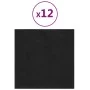 Wandpaneele 12 Stück schwarzer Samt 30x30 cm 1,08 m² von vidaXL, Wandverkleidung - Ref: Foro24-343812, Preis: 36,24 €, Rabatt: %