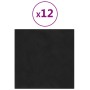 Wandpaneele 12 Stück schwarzer Samt 30x30 cm 1,08 m² von vidaXL, Wandverkleidung - Ref: Foro24-343812, Preis: 36,84 €, Rabatt: %