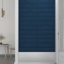 Paneles de pared 12 uds terciopelo azul 60x15 cm 1,08 m² de vidaXL, Recubrimiento de paredes - Ref: Foro24-343834, Precio: 38...