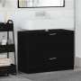Cabinet de Lavabo con cajón Roble Negro 78 x 37 x 59 cm
