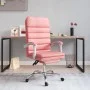 Rosafarbener Massage-Bürostuhl aus Kunstleder von vidaXL, Bürostühle - Ref: Foro24-349731, Preis: 118,89 €, Rabatt: %
