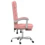 Rosafarbener Massage-Bürostuhl aus Kunstleder von vidaXL, Bürostühle - Ref: Foro24-349731, Preis: 118,89 €, Rabatt: %