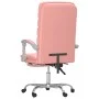 Rosafarbener Massage-Bürostuhl aus Kunstleder von vidaXL, Bürostühle - Ref: Foro24-349731, Preis: 118,89 €, Rabatt: %
