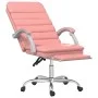 Rosafarbener Massage-Bürostuhl aus Kunstleder von vidaXL, Bürostühle - Ref: Foro24-349731, Preis: 118,89 €, Rabatt: %