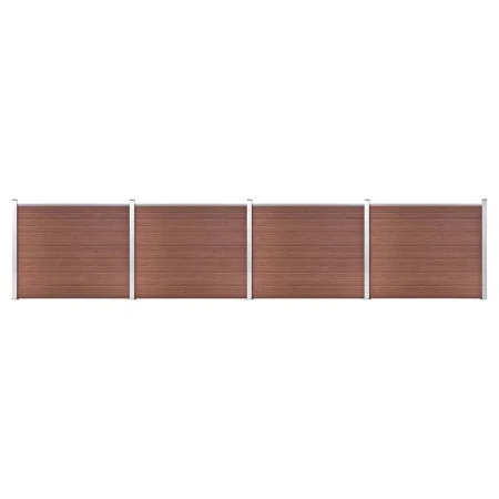 Braunes WPC-Zaunplatten-Set 699 x 146 cm von vidaXL, Zaunpaneele - Ref: Foro24-3070453, Preis: 1,00 €, Rabatt: %