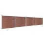 Braunes WPC-Zaunplatten-Set 699 x 146 cm von vidaXL, Zaunpaneele - Ref: Foro24-3070453, Preis: 1,00 €, Rabatt: %