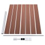 Set de panel de valla WPC marrón 699x146 cm de vidaXL, Paneles de vallas - Ref: Foro24-3070453, Precio: 996,56 €, Descuento: %